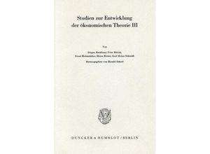 9783428054503 - Schriften des Vereins für Socialpolitik   115 III   Bedeutung und Fortwirkung der Physiokraten Kartoniert (TB)