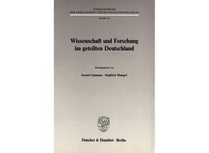 9783428065448 - Wissenschaft und Forschung im geteilten Deutschland Kartoniert (TB)