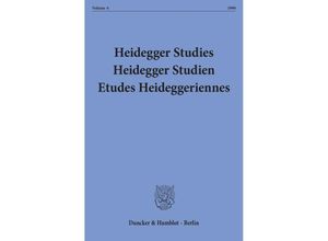 9783428079902 - Heidegger Studies  Heidegger Studien   Etudes Heideggeriennes Kartoniert (TB)