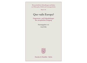 9783428180325 - Quo vadis Europa? Kartoniert (TB)