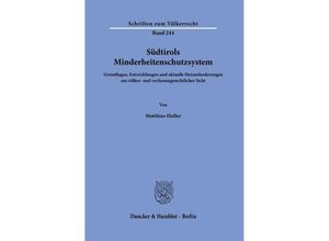 9783428182299 - Südtirols Minderheitenschutzsystem - Matthias Haller Gebunden