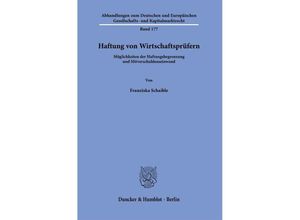 9783428182657 - Haftung von Wirtschaftsprüfern - Franziska Schaible Kartoniert (TB)