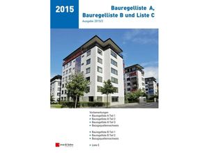 9783433031391 - Bauregelliste   Bauregelliste A Bauregelliste B und Liste C Ausgabe 2015 2 Kartoniert (TB)