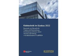 9783433033913 - Klebtechnik im Glasbau 2022 Kartoniert (TB)