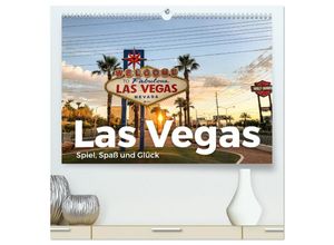 9783435000043 - Las Vegas - Spiel Spaß und Glück (hochwertiger Premium Wandkalender 2025 DIN A2 quer) Kunstdruck in Hochglanz