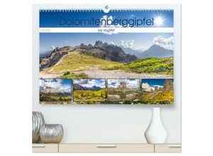 9783435002474 - Dolomitenberggipfel (hochwertiger Premium Wandkalender 2025 DIN A2 quer) Kunstdruck in Hochglanz