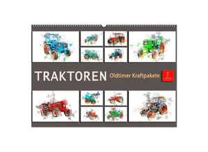 9783435002559 - Traktoren Oldtimer Kraftpakete (Wandkalender 2025 DIN A2 quer) CALVENDO Monatskalender