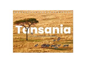 9783435002627 - Tansania - Am Fuße des Kilimandscharo (Tischkalender 2025 DIN A5 quer) CALVENDO Monatskalender