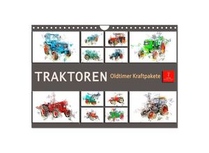 9783435003211 - Traktoren Oldtimer Kraftpakete (Wandkalender 2025 DIN A4 quer) CALVENDO Monatskalender