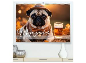 9783435013326 - Mopszauber - Süße Möpse begleiten durchs Jahr (hochwertiger Premium Wandkalender 2025 DIN A2 quer) Kunstdruck in Hochglanz