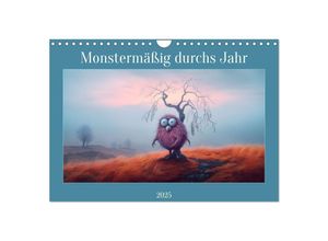 9783435014637 - Monstermäßig durchs Jahr (Wandkalender 2025 DIN A4 quer) CALVENDO Monatskalender