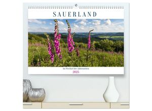 9783435015962 - Das Sauerland im Wechsel der Jahreszeiten (hochwertiger Premium Wandkalender 2025 DIN A2 quer) Kunstdruck in Hochglanz