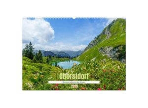 9783435016693 - Oberstdorf - Bergparadies in den Alpen (Wandkalender 2025 DIN A2 quer) CALVENDO Monatskalender