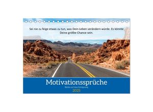 9783435017454 - Motivationssprüche Erfolgsweg (Tischkalender 2025 DIN A5 quer) CALVENDO Monatskalender