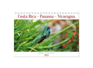 9783435017805 - Costa Rica - Panama - Nicaragua (Tischkalender 2025 DIN A5 quer) CALVENDO Monatskalender