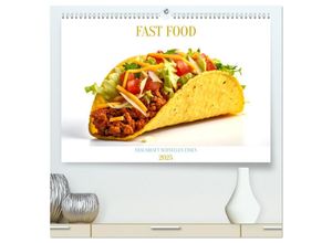 9783435017874 - FAST FOOD (hochwertiger Premium Wandkalender 2025 DIN A2 quer) Kunstdruck in Hochglanz