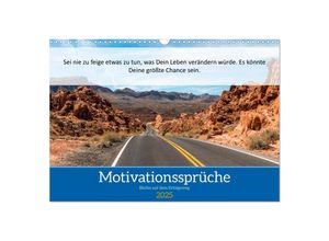 9783435019670 - Motivationssprüche Erfolgsweg (Wandkalender 2025 DIN A3 quer) CALVENDO Monatskalender