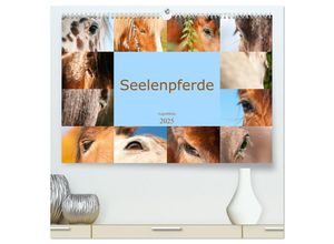 9783435021161 - Seelenpferde - Augenblicke (hochwertiger Premium Wandkalender 2025 DIN A2 quer) Kunstdruck in Hochglanz