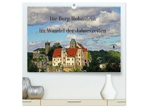 9783435024131 - Die Burg Hohnstein im Wandel der Jahreszeiten (hochwertiger Premium Wandkalender 2025 DIN A2 quer) Kunstdruck in Hochglanz