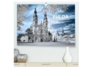 9783435024803 - Fulda - Infrarotfotografien von Kurt Lochte (hochwertiger Premium Wandkalender 2025 DIN A2 quer) Kunstdruck in Hochglanz