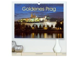 9783435027361 - Goldenes Prag (hochwertiger Premium Wandkalender 2025 DIN A2 quer) Kunstdruck in Hochglanz