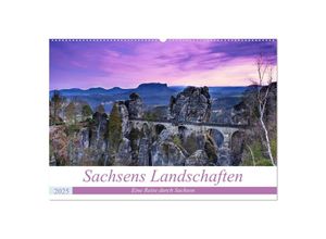 9783435027927 - Sachsens Landschaften (Wandkalender 2025 DIN A2 quer) CALVENDO Monatskalender