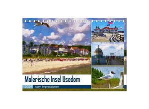 9783435028306 - Malerische Insel Usedom - Acryl Impressionen (Tischkalender 2025 DIN A5 quer) CALVENDO Monatskalender