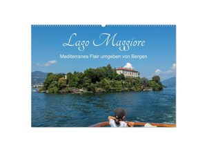 9783435029143 - Lago Maggiore - Mediterranes Flair umgeben von Bergen (Wandkalender 2025 DIN A2 quer) CALVENDO Monatskalender