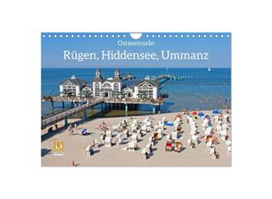 9783435029211 - Ostseeinseln Rügen Hiddensee Ummanz (Wandkalender 2025 DIN A4 quer) CALVENDO Monatskalender