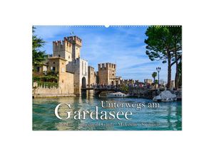 9783435029280 - Unterwegs am Gardasee (Wandkalender 2025 DIN A2 quer) CALVENDO Monatskalender