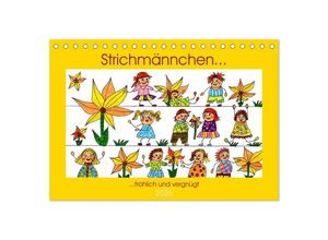 9783435029525 - Strichmännchen lustig und vergnügt (Tischkalender 2025 DIN A5 quer) CALVENDO Monatskalender