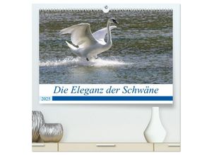 9783435029587 - Die Eleganz der Schwäne (hochwertiger Premium Wandkalender 2025 DIN A2 quer) Kunstdruck in Hochglanz