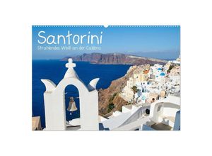 9783435031504 - Santorini - Strahlendes Weiß an der Caldera (Wandkalender 2025 DIN A2 quer) CALVENDO Monatskalender