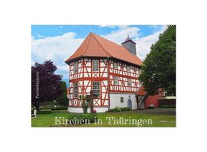 9783435031788 - Fachwerkhäuser - Kirchen in Thüringen (Wandkalender 2025 DIN A2 quer) CALVENDO Monatskalender