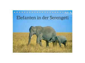 9783435032440 - Elefanten in der Serengeti (Tischkalender 2025 DIN A5 quer) CALVENDO Monatskalender