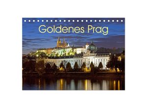 9783435032471 - Goldenes Prag (Tischkalender 2025 DIN A5 quer) CALVENDO Monatskalender