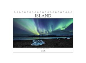 9783435032488 - Island -Eine Reise durch Island- (Tischkalender 2025 DIN A5 quer) CALVENDO Monatskalender