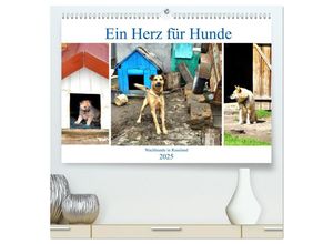 9783435032631 - Ein Herz für Hunde - Wachhunde in Russland (hochwertiger Premium Wandkalender 2025 DIN A2 quer) Kunstdruck in Hochglanz