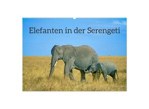 9783435032839 - Elefanten in der Serengeti (Wandkalender 2025 DIN A2 quer) CALVENDO Monatskalender