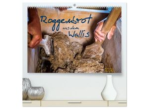 9783435033072 - Roggenbrot aus dem Wallis (hochwertiger Premium Wandkalender 2025 DIN A2 quer) Kunstdruck in Hochglanz