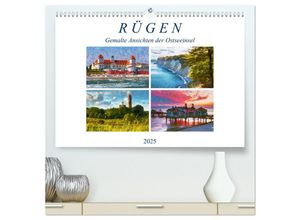 9783435033898 - Rügen - Gemalte Ansichten der Ostseeinsel (hochwertiger Premium Wandkalender 2025 DIN A2 quer) Kunstdruck in Hochglanz