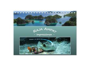 9783435034185 - Raja Ampat - Impressionen (Tischkalender 2025 DIN A5 quer) CALVENDO Monatskalender