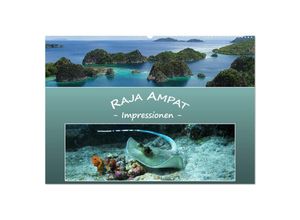 9783435034703 - Raja Ampat - Impressionen (Wandkalender 2025 DIN A2 quer) CALVENDO Monatskalender