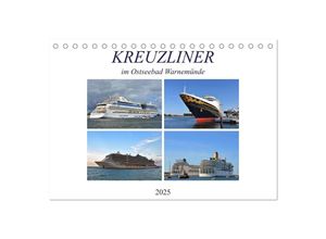 9783435034895 - KREUZLINER im Ostseebad Warnemünde (Tischkalender 2025 DIN A5 quer) CALVENDO Monatskalender