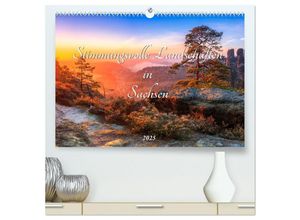 9783435036660 - Stimmungsvolle Landschaften in Sachsen 2025 (hochwertiger Premium Wandkalender 2025 DIN A2 quer) Kunstdruck in Hochglanz