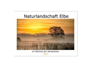 9783435037551 - Naturlandschaft Elbe - Im Wechsel der Jahreszeiten (Wandkalender 2025 DIN A2 quer) CALVENDO Monatskalender