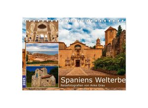 9783435037605 - Spaniens Welterbe (Tischkalender 2025 DIN A5 quer) CALVENDO Monatskalender