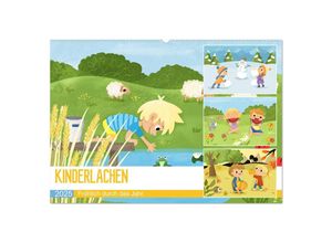 9783435039326 - KINDERLACHEN - Fröhlich durch das Jahr - Ein Kinderkalender (Wandkalender 2025 DIN A2 quer) CALVENDO Monatskalender