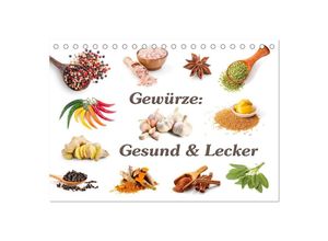9783435039661 - Gewürze Gesund & Lecker (Tischkalender 2025 DIN A5 quer) CALVENDO Monatskalender