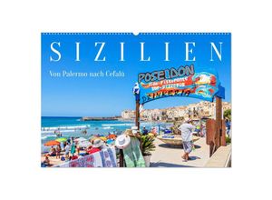 9783435042289 - Sizilien - Von Palermo nach Cefalù (Wandkalender 2025 DIN A2 quer) CALVENDO Monatskalender